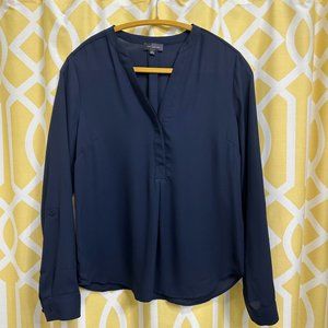 The Limited Pullover Roll Tab Sleeve Blouse - M